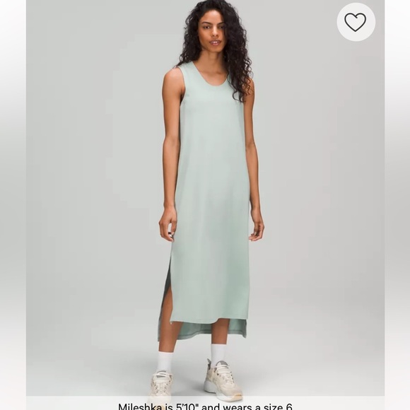 Super Comfortable and Light Lululemon All Yours Tank Maxi Dress Black Size 6 - Picture 9 of 10